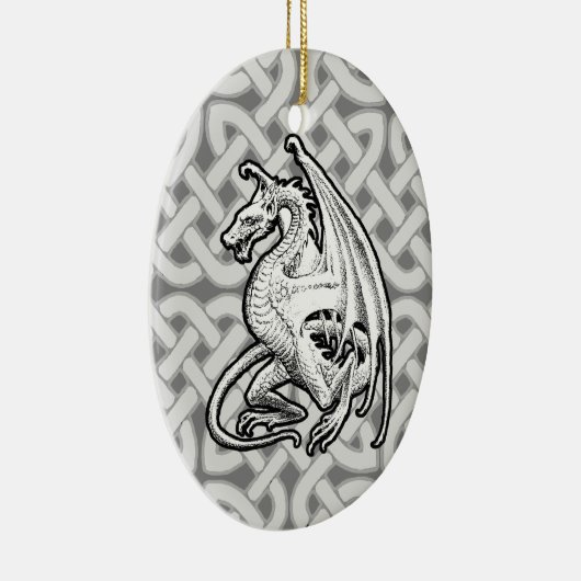 Winged Dragon Keramik Ornament (Rechts)