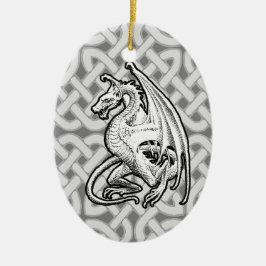 Winged Dragon Keramik Ornament