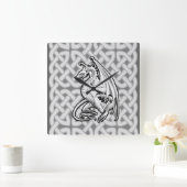 Winged Dragon Quadratische Wanduhr (Zuhause)