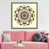 Winged Earth Butterfly Kaleidoskop Leinwand (Insitu (Wohnzimmer))