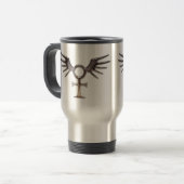 Winged Egyptian Ankh Reisebecher (Vorderseite Links)