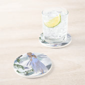 Winged Elf-Untersetzer Sandstein Untersetzer (Seite)