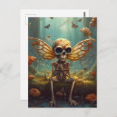 Winged Fairy Skeleton Postkarte (Vorne/Hinten)