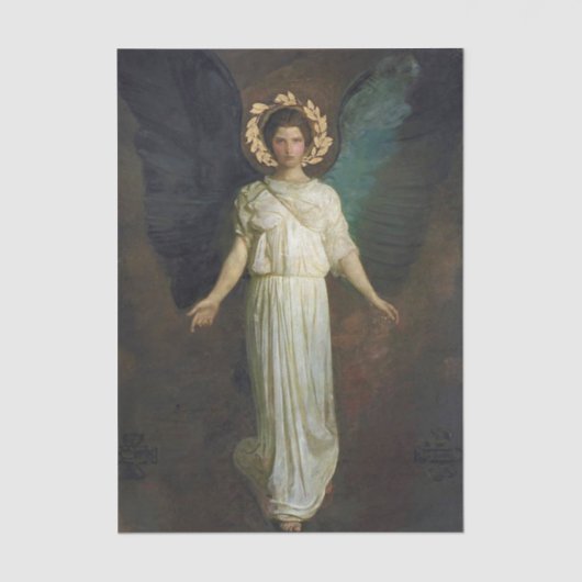 Winged Figure by Abbott Handerson Thayer Seidenpapier (Vorderseite)
