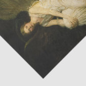 Winged Figure on a Rock by Abbott Thayer Seidenpapier (Ausschnitt)