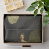Winged Figure on a Rock by Abbott Thayer Seidenpapier (Geschenk)