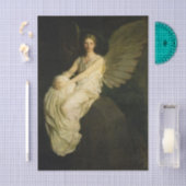 Winged Figure on a Rock by Abbott Thayer Seidenpapier (Handwerk)