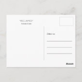 Winged Fingers Artwork - "Reclaim" Postkarte (Rückseite)