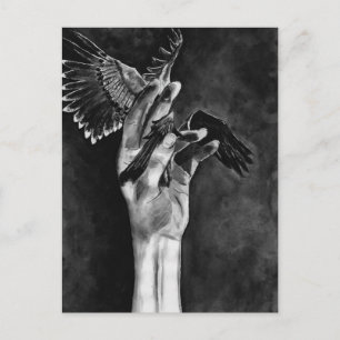 Winged Fingers Artwork - "Reclaim" Postkarte