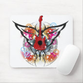 Winged Gitarre Mousepad (Mit Mouse)