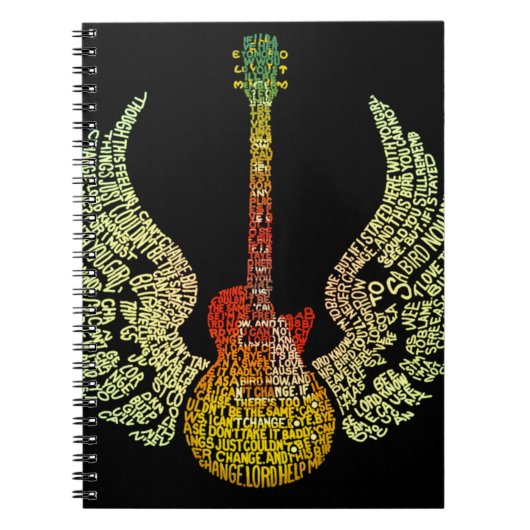 Winged Gitarre Notizblock (Vorderseite)