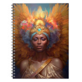 Winged Goddess Fantasy Art Notizblock (Vorderseite)