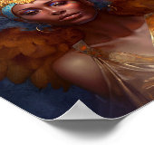 Winged Goddess Fantasy Art Poster (Ecke)