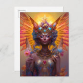 Winged Goddess Fantasy Art Postkarte (Vorne/Hinten)