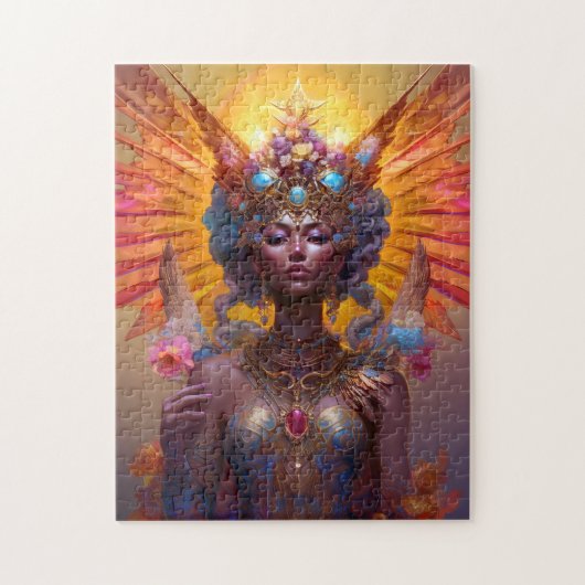 Winged Goddess Fantasy Art Puzzle (Vertikal)