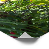 Winged Guardian Garden Angel Tropisches Poster Fot (Ecke)