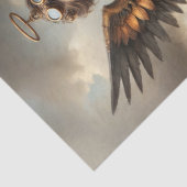 Winged Guardian Woman Decoupage Seidenpapier (Detail)