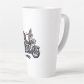 Winged Harley-Davidson Motorcycle Watercolor Illus Milchtasse (Rechte Ecke)