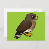 Winged Hawk Postkarte (Vorne/Hinten)