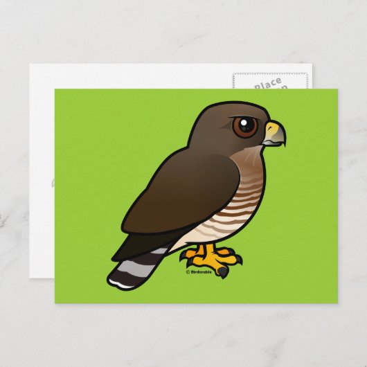 Winged Hawk Postkarte (Vorne/Hinten)