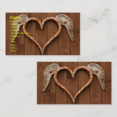 Winged Heart Business Card Visitenkarte (Vorne/Hinten)