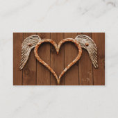 Winged Heart Business Card Visitenkarte (Rückseite)