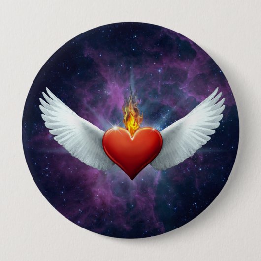 Winged Herz Button (Vorderseite)