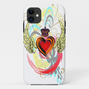 Winged Herz mit Krone u. Wirbel iPhone 5 Fall Case-Mate iPhone Hülle