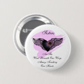 Winged Herz-Schwester-Knopf Button (Vorne & Hinten)