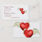 Winged Herz-Visitenkarten Visitenkarte (Vorne/Hinten)