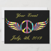 Winged Hippie Peace Symbol Thunder_Cove (Vorderseite)