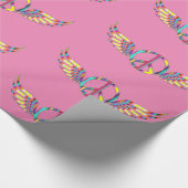 Winged Hippie Peace Symbol Thunder_Cove Geschenkpapier (Ecke)