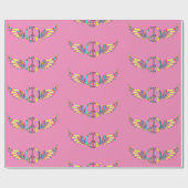 Winged Hippie Peace Symbol Thunder_Cove Geschenkpapier (Flach)