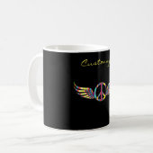 Winged Hippie Peace Symbol Thunder_Cove Kaffeetasse (Vorderseite Links)