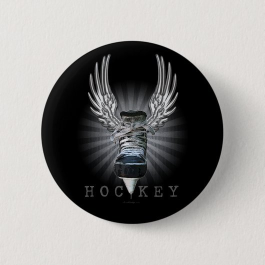 Winged Hockey Button (Vorderseite)