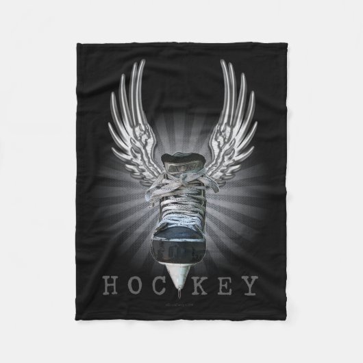 Winged Hockey Fleecedecke (Vorderseite)