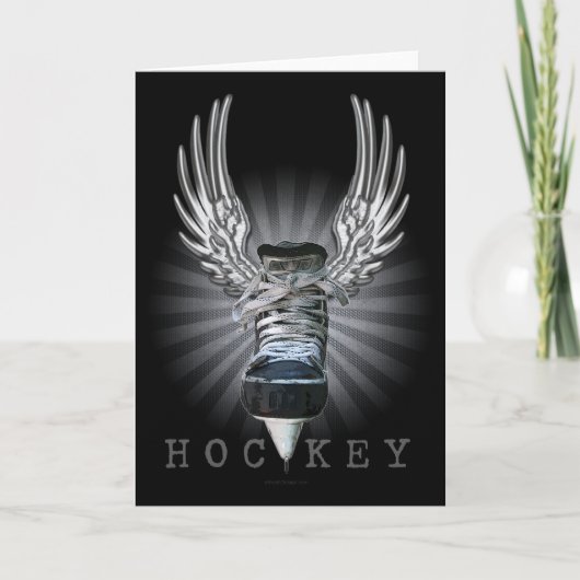 Winged Hockey Karte (Vorderseite)