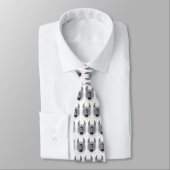Winged Hockey-Krawatte (white) Krawatte (Gebunden)