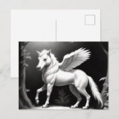 Winged Horse Fantasy Postkarte (Vorne/Hinten)