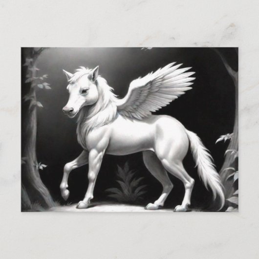 Winged Horse Fantasy Postkarte (Vorderseite)