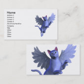 Winged Kitty-Visitenkarte Visitenkarte (Vorne/Hinten)