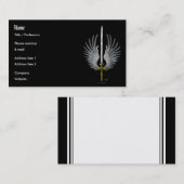 Winged Klinge Visitenkarte (Vorne/Hinten)