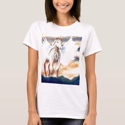 Winged Kunst u. Entwurf Pegasus CricketDiane T-Shirt (Vorderseite)