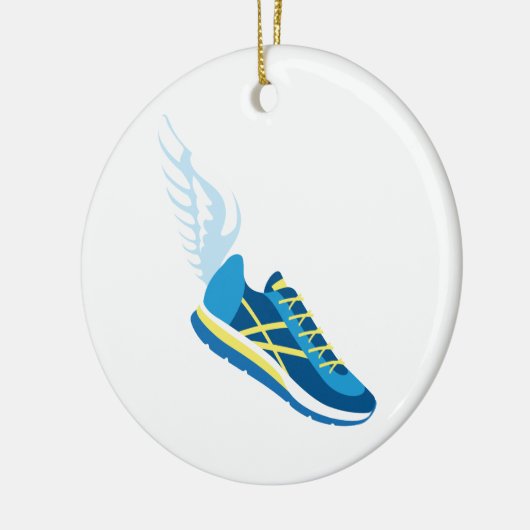 Winged Laufschuh Keramikornament (Links)