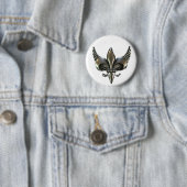 WINGED LILIE BEUNRUHIGTE ZINN BUTTON (Beispiel)