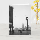 Winged Löwe-Karte Marktplatz-Sans Marco Venedig Karte (Gelbe Blume)