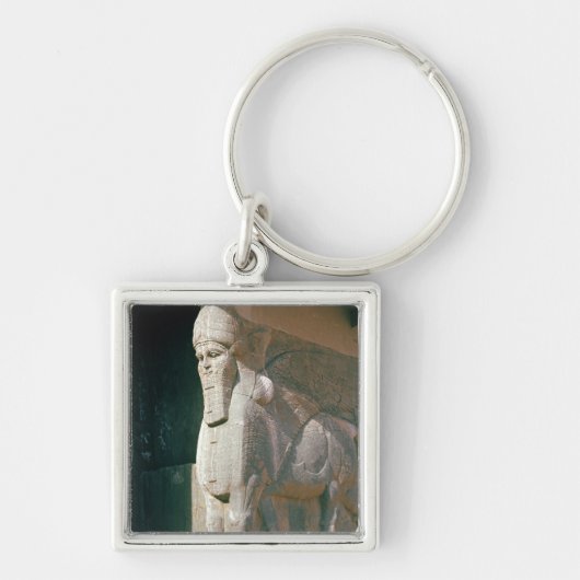 Winged menschlich-köpfiger Stier, Neo-Assyrian Schlüsselanhänger (Vorne)