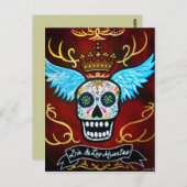 WINGED MUERTOS POSTCARD POSTKARTE (Vorne/Hinten)