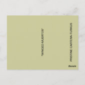 WINGED MUERTOS POSTCARD POSTKARTE (Rückseite)