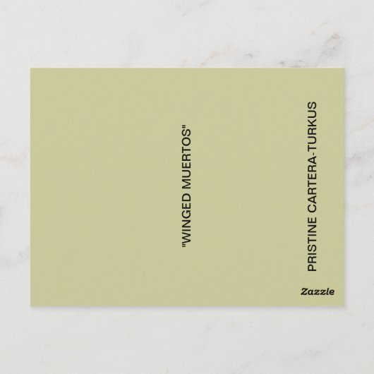 WINGED MUERTOS POSTCARD POSTKARTE (Rückseite)